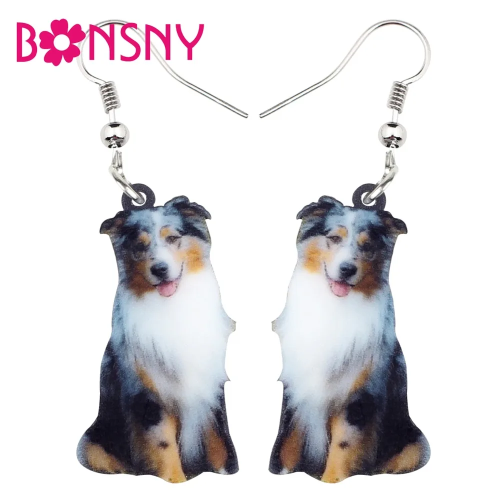 Bonsny Acrylic Happy Australian Shepherd Dog Earrings Dangle Drop New Novelty Animal Jewelry For Women Girls Statement Accessory
Bonsny Acrylic Happy Australian Shepherd Dog Earrings Dangle Drop New Novelty Animal Jewelry For Women Girls Statement Accessory