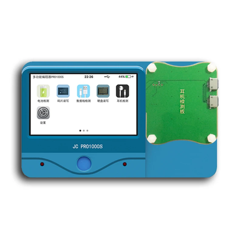 JC Pro1000S Headset Tester For iPhone Headphone Test Board Baseband EEPROM Socket Module For iPhone
JC Pro1000S Headset Tester For iPhone Headphone Test Board Baseband EEPROM Socket Module For iPhone