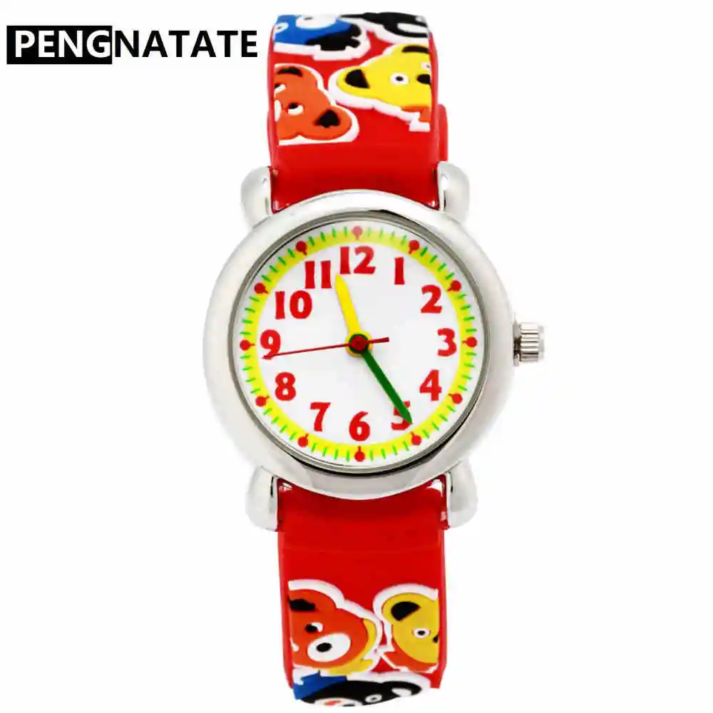 PENGNATATE Girls Kids Watches Fashion Waterproof Strap Cartoon Silicone Quartz Watch 3D Bear Bracelet Wristwatch Children Clocks
PENGNATATE Girls Kids Watches Fashion Waterproof Strap Cartoon Silicone Quartz Watch 3D Bear Bracelet Wristwatch Children Clocks
