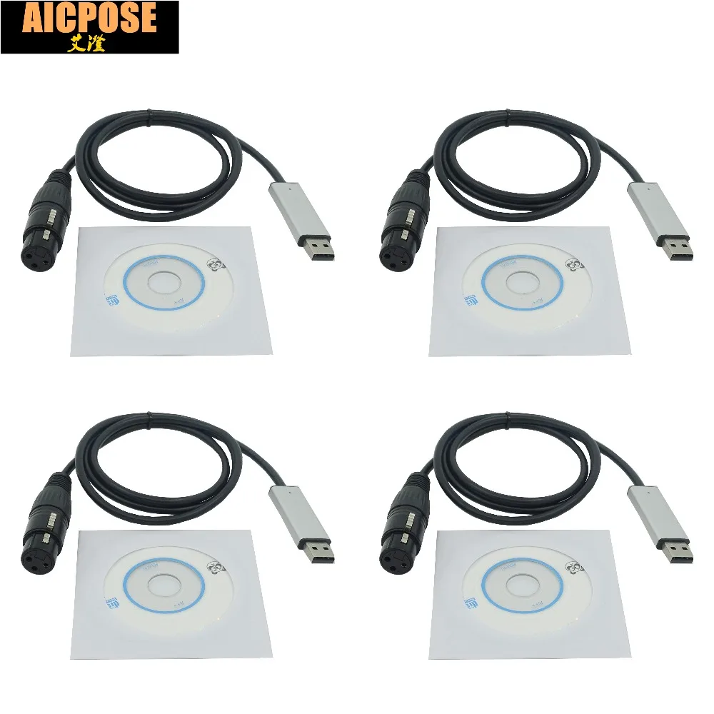 Адаптер интерфейса LED DMX512 контроллер сценического освещения для компьютера 4