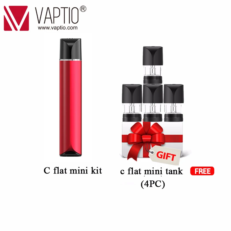 Vape POD Vaptio C FLAT MINI KIT 260 мАч электронная сигарета испаритель ручка 9 Вт мини набор