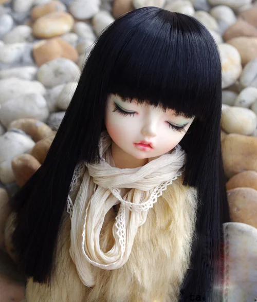 BJD doll wigs black long straight hair straight bang hair wigs for 1/3 1/4 1/6 BJD DD SD MSD YOSD doll High-temperature wire
BJD doll wigs black long straight hair straight bang hair wigs for 1/3 1/4 1/6 BJD DD SD MSD YOSD doll High-temperature wire