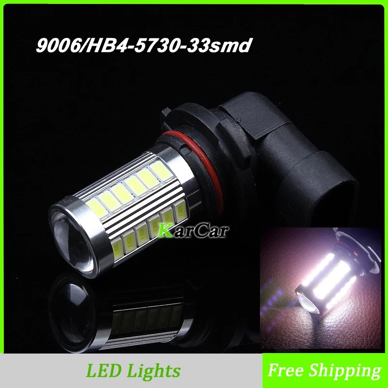 Фото 2 шт./лот 9006 5730 33SMD светодиодные противотуманные фары HB4 автомобильные лампы