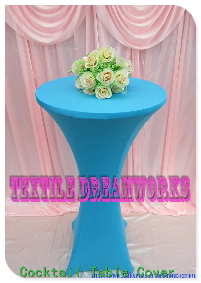 31 Colors Lycra/Spandex Cocktail Table Cover/Tablecloth for Wedding/Hotel/Banquet/Party decor&textile-Factory direct sales
31 Colors Lycra/Spandex Cocktail Table Cover/Tablecloth for Wedding/Hotel/Banquet/Party decor&textile-Factory direct sales