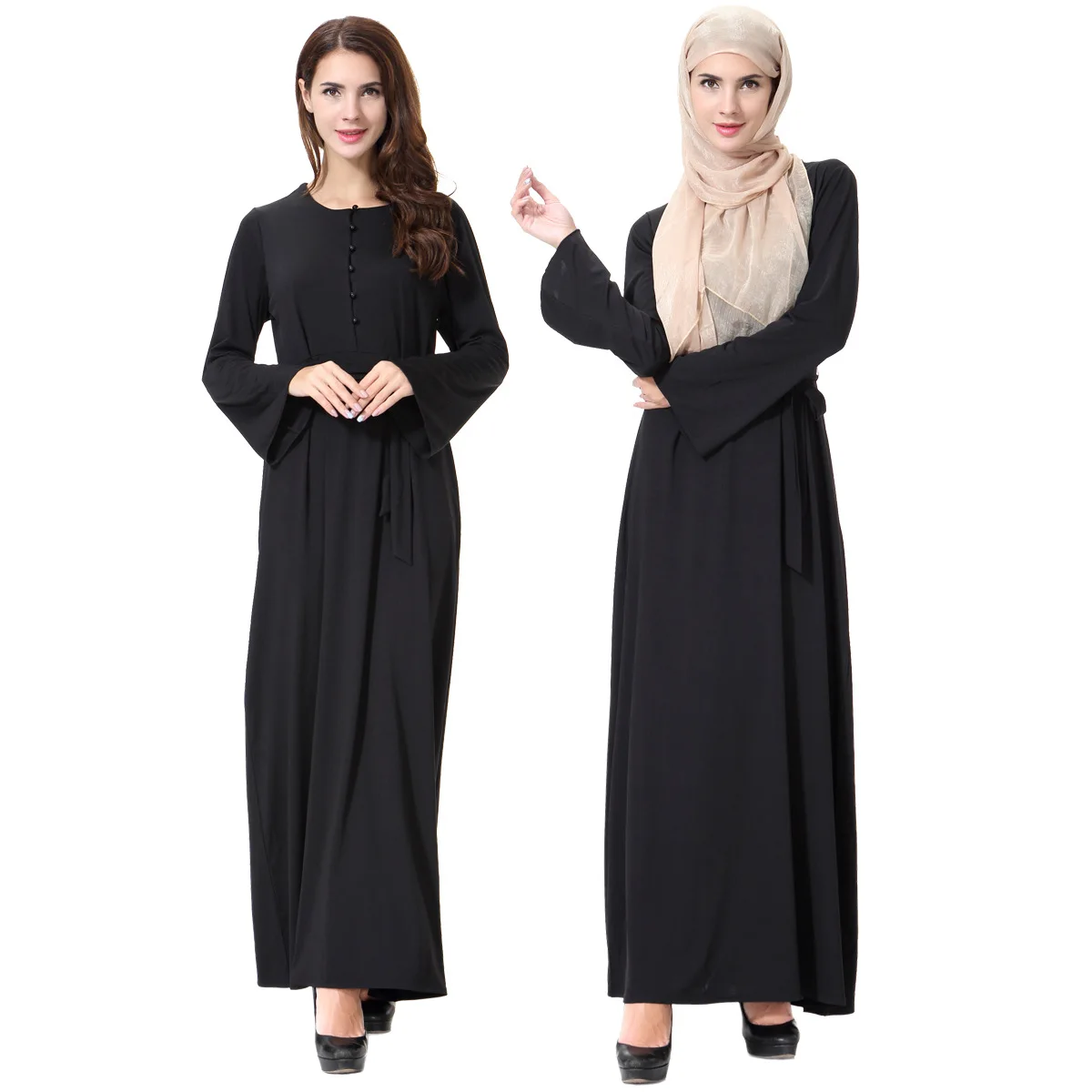 Black Muslim Women Long Sleeve Dubai Dress Maxi Abaya Jalabiya Islamic Women Dress Clothing Robe Kaftan Moroccan Women Gown
Black Muslim Women Long Sleeve Dubai Dress Maxi Abaya Jalabiya Islamic Women Dress Clothing Robe Kaftan Moroccan Women Gown