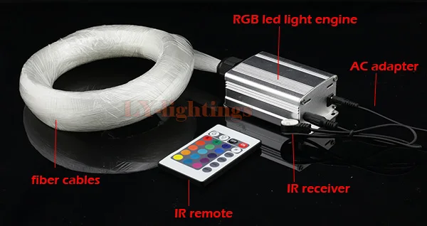 For DIY home decoration optic fiber light kit led light source+ps end glow fibres RGB color change star wireless IR remote
For DIY home decoration optic fiber light kit led light source+ps end glow fibres RGB color change star wireless IR remote
