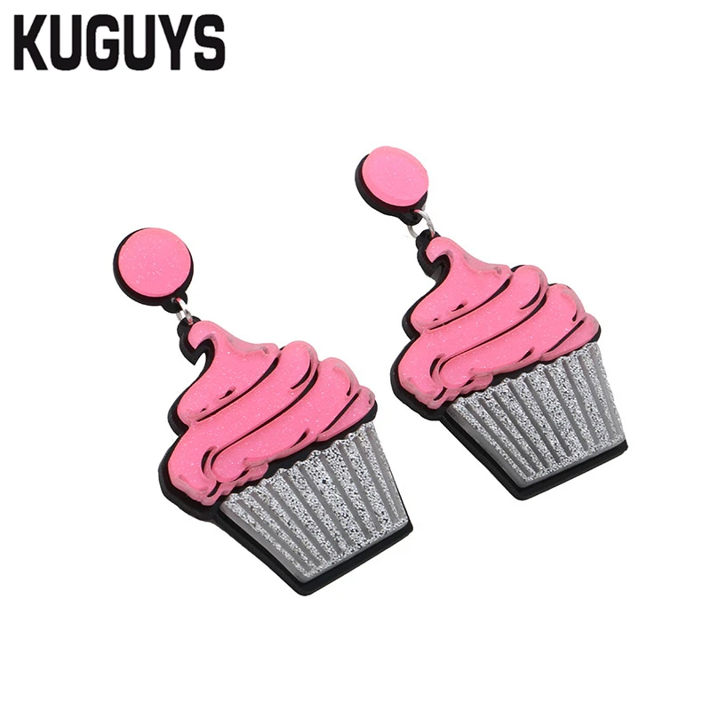 KUGUYS Fashion Jewelry Pink Acrylic Drop Earrings for Womens Cake Trendy Dangle Earring
KUGUYS Fashion Jewelry Pink Acrylic Drop Earrings for Womens Cake Trendy Dangle Earring