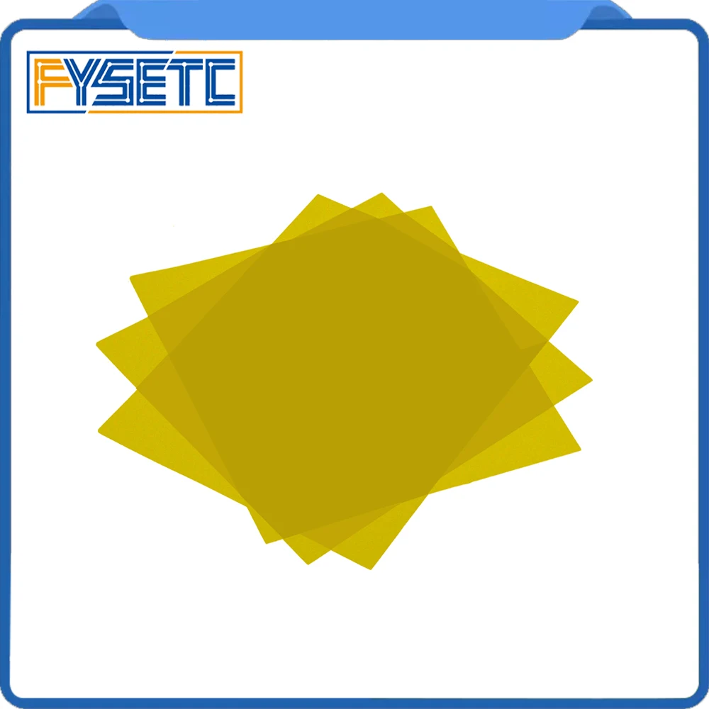5pcs 220*220*0.3mm PEI Frosted Yellow 3D Print Cold PEI Sheet with 3M 468MP Adhesive Polyetherimide for Wanhao i3 Anet A8 A6
5pcs 220*220*0.3mm PEI Frosted Yellow 3D Print Cold PEI Sheet with 3M 468MP Adhesive Polyetherimide for Wanhao i3 Anet A8 A6