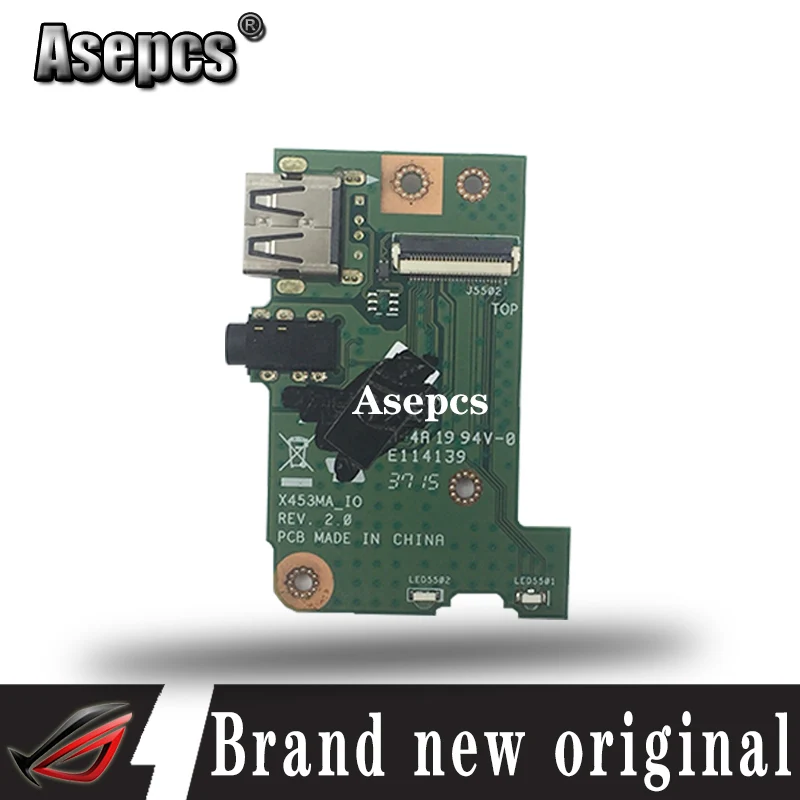 Новый оригинал для For Asus X453M X453MA F453M X403M K453M X453MA_IO Плата USB аудио Плата|Комплектующие