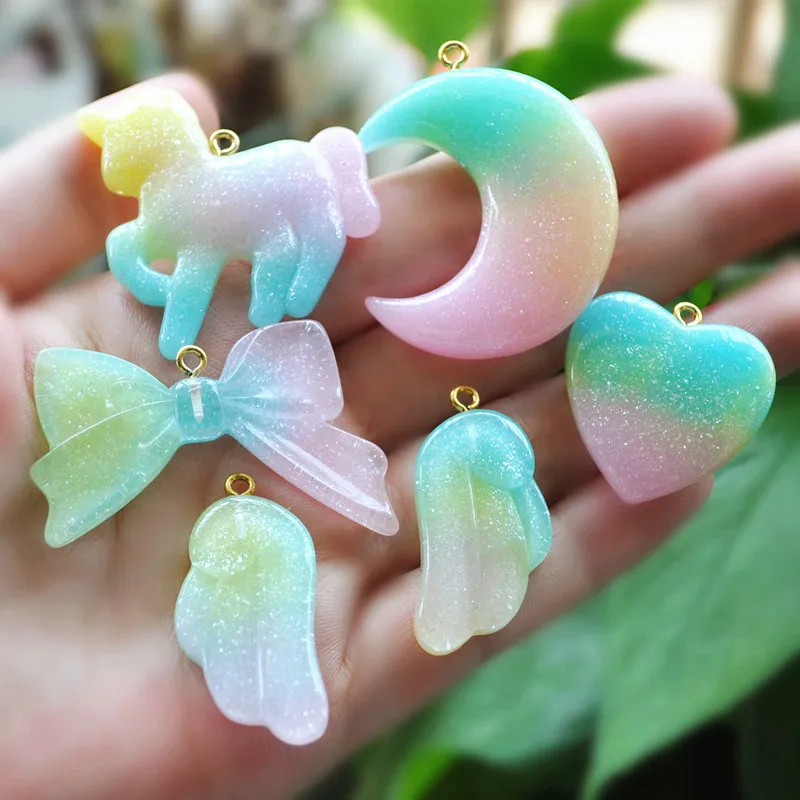12Pcs/Lot Flatback Unicom Charms Heart For Necklace Pendant Keychain Earrings Diy Making
12Pcs/Lot Flatback Unicom Charms Heart For Necklace Pendant Keychain Earrings Diy Making