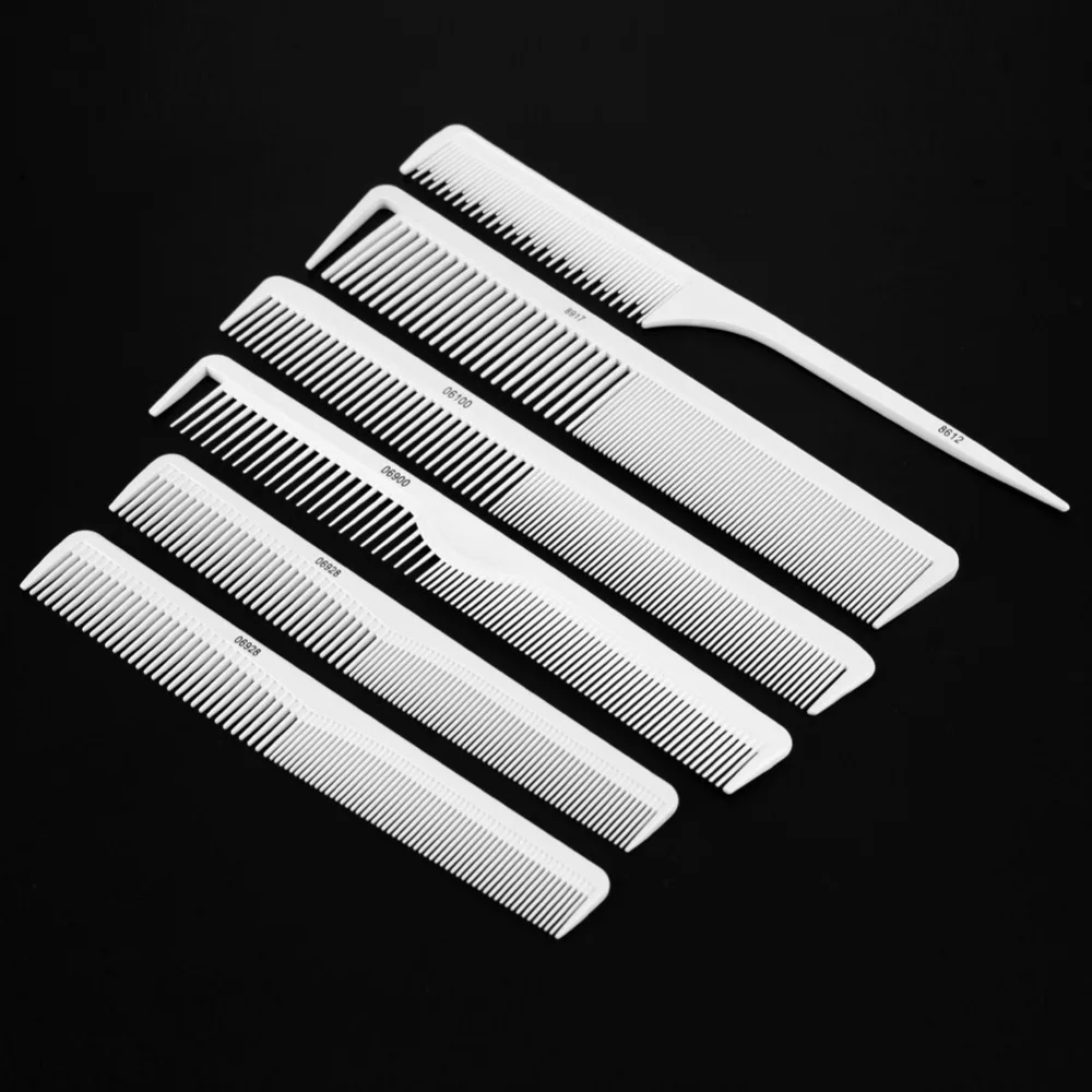 6pcs Hair Combs Portable Anti Static Heat Resistant Hairdresser Barber Salon Hair Cutting Comb 6 Design Hair Styling Tool
6pcs Hair Combs Portable Anti Static Heat Resistant Hairdresser Barber Salon Hair Cutting Comb 6 Design Hair Styling Tool
