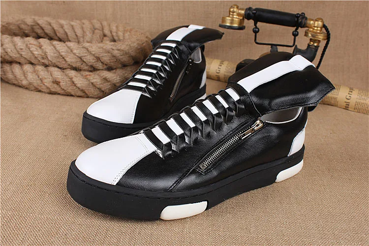 Europe United low leather men's shoes set foot platform shoes zipper comfortable casual shoes men
Europe United low leather men's shoes set foot platform shoes zipper comfortable casual shoes men