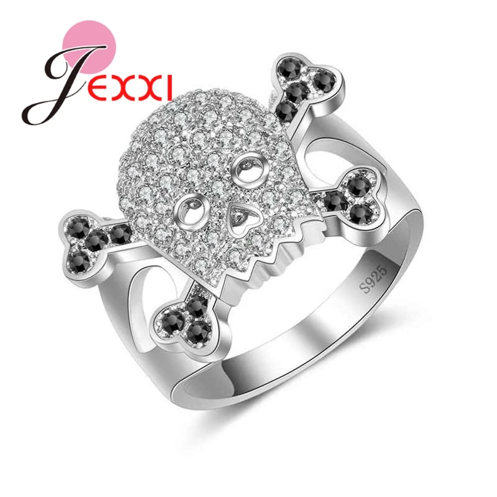 Classic Punk Style Skull Shape 925 Sterling Silver Cubic Zirconia Party Rings For Women Girls Jewelry Accessory Size 6-10
Classic Punk Style Skull Shape 925 Sterling Silver Cubic Zirconia Party Rings For Women Girls Jewelry Accessory Size 6-10