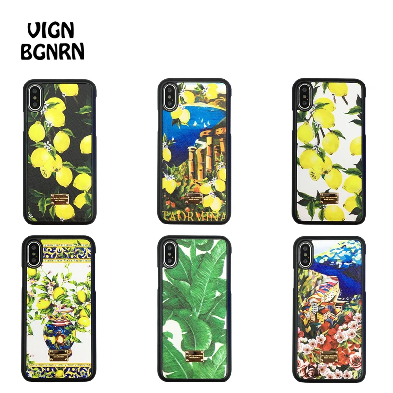 Итальянский роскошный брендовый летний модный чехол для iPhone fundas 6 s 7 8 Plus Италия