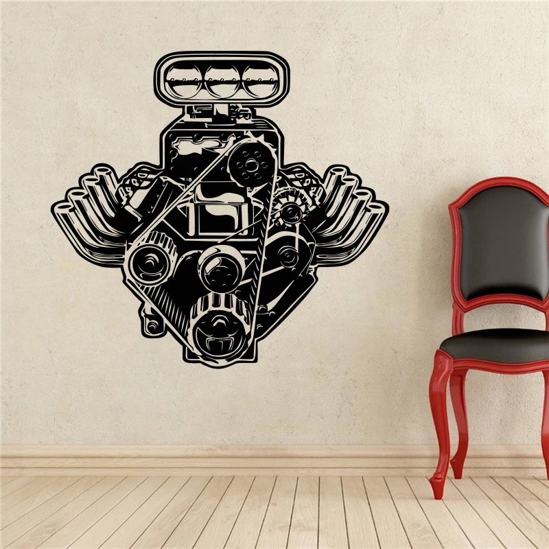 Auto Machine Wall Decal Engine Motor Vinyl Sticker Home Interior Garage Decor Removable Decor Wall Art Custom Decals #T392
Auto Machine Wall Decal Engine Motor Vinyl Sticker Home Interior Garage Decor Removable Decor Wall Art Custom Decals #T392