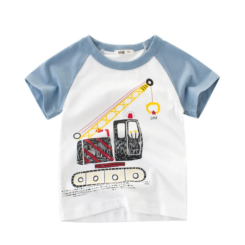 New Summer Baby Boys T-shirts for Kids Tops Cartoon Car Crane Children's T Shirt Boy Short Sleeve Tees Cotton Clothing
New Summer Baby Boys T-shirts for Kids Tops Cartoon Car Crane Children's T Shirt Boy Short Sleeve Tees Cotton Clothing