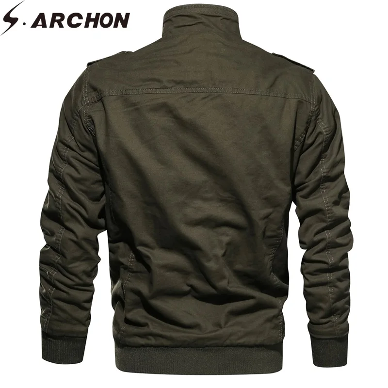 S.ARCHON Winter Tactical Windproof Jackets Men Cotton Flight Military Jacket Casual Thermal Pilot Jacket Coats Air Force Gear
S.ARCHON Winter Tactical Windproof Jackets Men Cotton Flight Military Jacket Casual Thermal Pilot Jacket Coats Air Force Gear