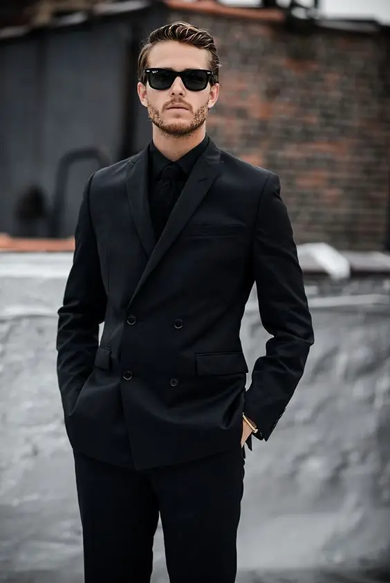 2017 Latest Coat Pant Designs Black Men Suit Double Breasted Groom Suits Blazer Slim Fit Custom 2 Piece Prom Tuxedo Masculino
2017 Latest Coat Pant Designs Black Men Suit Double Breasted Groom Suits Blazer Slim Fit Custom 2 Piece Prom Tuxedo Masculino