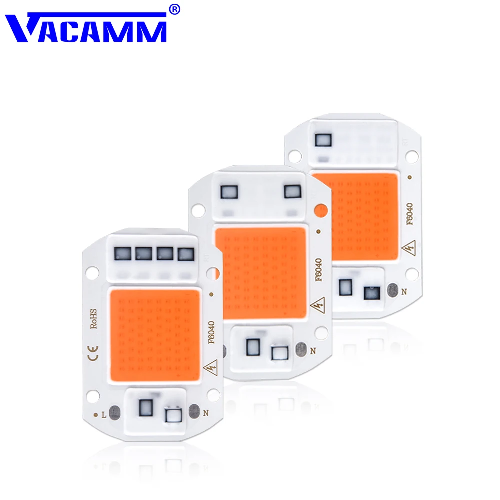 Vacamm Full Spectrum Plant Growth Lights AC 85-265V 20W 30W 50W LED Beads Smart Chip Plant Lamp For Indoor Plant Seedling Grow
Vacamm Full Spectrum Plant Growth Lights AC 85-265V 20W 30W 50W LED Beads Smart Chip Plant Lamp For Indoor Plant Seedling Grow