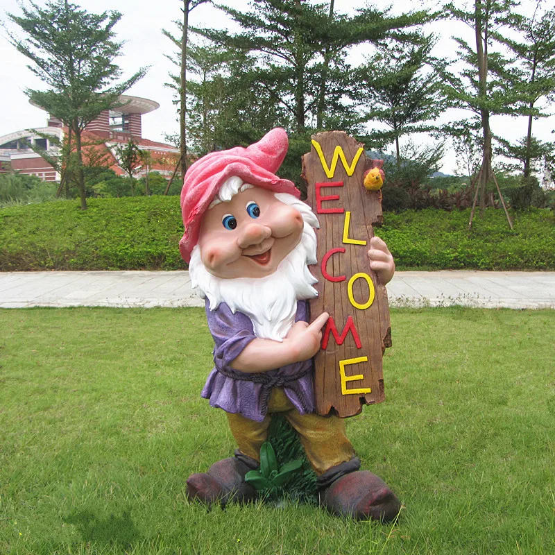 Cartoon Small Dwarf Villa Courtyard Garden Decoration Ornaments Home Outdoor Garden Landscape Statue welcome Doorplate M1634
Cartoon Small Dwarf Villa Courtyard Garden Decoration Ornaments Home Outdoor Garden Landscape Statue welcome Doorplate M1634