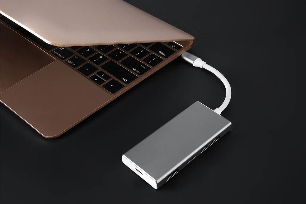 USB C к Type 7 в 1 адаптер 3 0 HDMI выход Micro SD TF кардридер концентратор порт Порт OTG