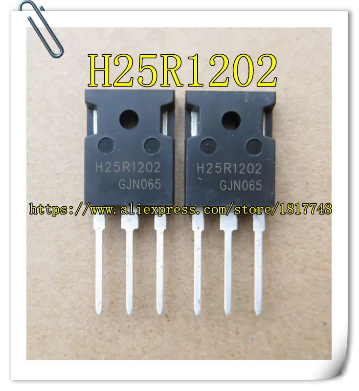 10PCS/LOT H25R1202 25R1202 IGBT 1200V 25A TO-247 Power tube of electromagnetic oven
10PCS/LOT H25R1202 25R1202 IGBT 1200V 25A TO-247 Power tube of electromagnetic oven