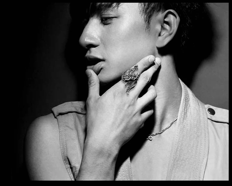 100% Pure 925 Sterling Silver Jewelry Dragon Rings Wide Version Men Signet Ring For Women Special Fine Gift 1142
100% Pure 925 Sterling Silver Jewelry Dragon Rings Wide Version Men Signet Ring For Women Special Fine Gift 1142