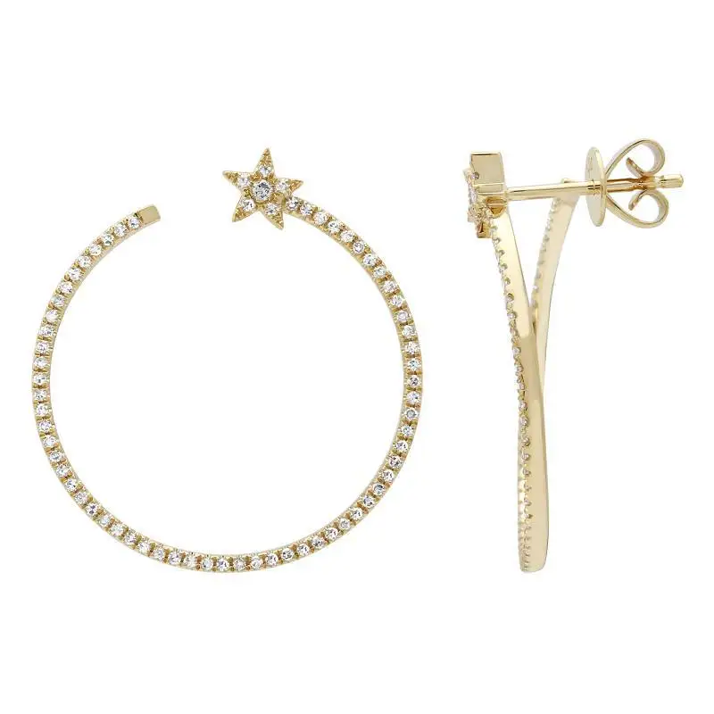 cute cz star circle hoop earring Gold filled white rainbow cubic zirconia luxury gorgeous Christmas gift jewelry
cute cz star circle hoop earring Gold filled white rainbow cubic zirconia luxury gorgeous Christmas gift jewelry