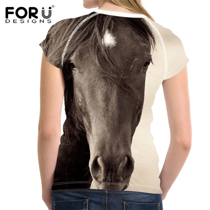FORUDESIGNS 2018 Brand Clothing Women Summer T Shirts Horse 3D Printed Female Tops Tee Shirts Breathable Short Sleeve Tshirt
FORUDESIGNS 2018 Brand Clothing Women Summer T Shirts Horse 3D Printed Female Tops Tee Shirts Breathable Short Sleeve Tshirt