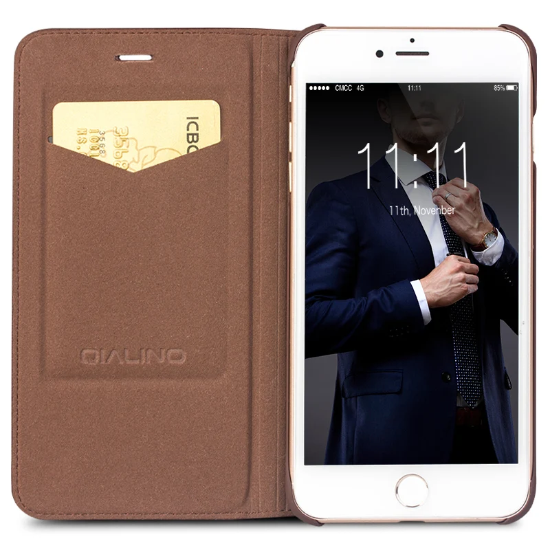 QIALINO New Handmade Genuine Leather Case for iPhone 7 Flip Cover for iphone 7 plus luxury Ultra Slim Phone Case 4.7/5.5 holster
QIALINO New Handmade Genuine Leather Case for iPhone 7 Flip Cover for iphone 7 plus luxury Ultra Slim Phone Case 4.7/5.5 holster