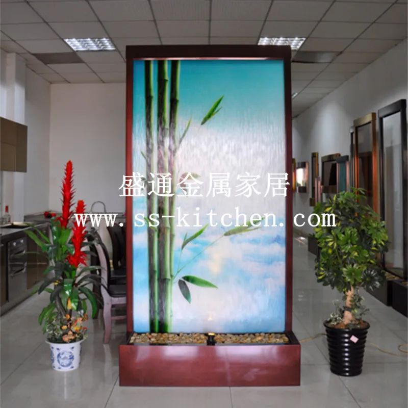 Pear Cooper Frame with Painted Glass Panel Waterfall Dividers for Living Room Decoration
Pear Cooper Frame with Painted Glass Panel Waterfall Dividers for Living Room Decoration