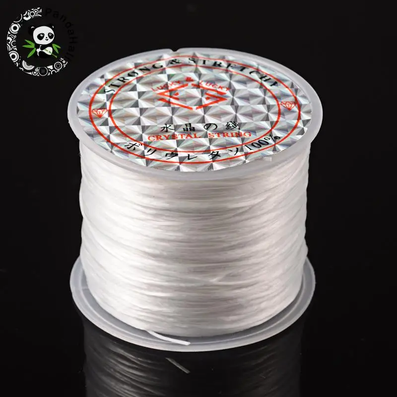 60m/roll 0.8mm Clear Crystal Elastic Fiber Wire Thread White Clear Color for Craft Jewelry Making Dyed Clear
60m/roll 0.8mm Clear Crystal Elastic Fiber Wire Thread White Clear Color for Craft Jewelry Making Dyed Clear
