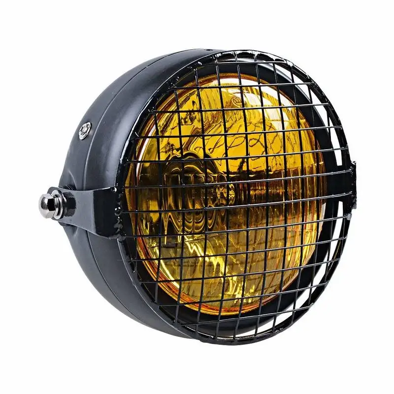 Universal Motorcycle Amber 6 1/2" Headlight + Headlamp Cover Mesh Grill Cafe Racer Bobber
Universal Motorcycle Amber 6 1/2" Headlight + Headlamp Cover Mesh Grill Cafe Racer Bobber