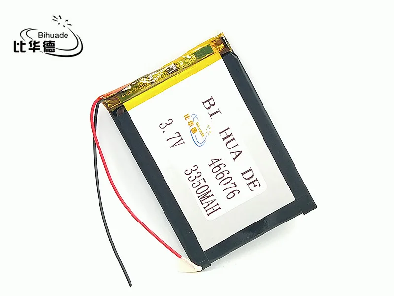 Li-Po Size 466076 3.7V 3350mah Lithium polymer Battery With Protection Board For MP3 MP4 GPS Digital Products
Li-Po Size 466076 3.7V 3350mah Lithium polymer Battery With Protection Board For MP3 MP4 GPS Digital Products