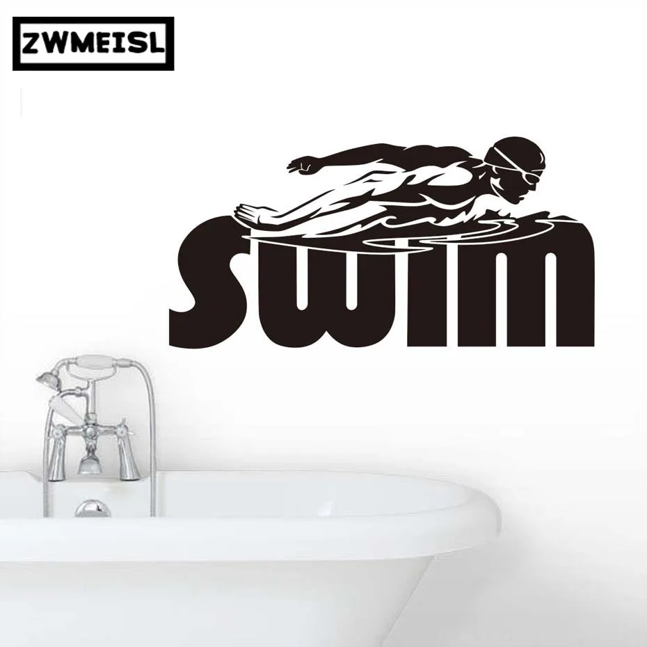 ZWswimming наклейки на стены для мальчиков Спальня float настенное украшение плавающие