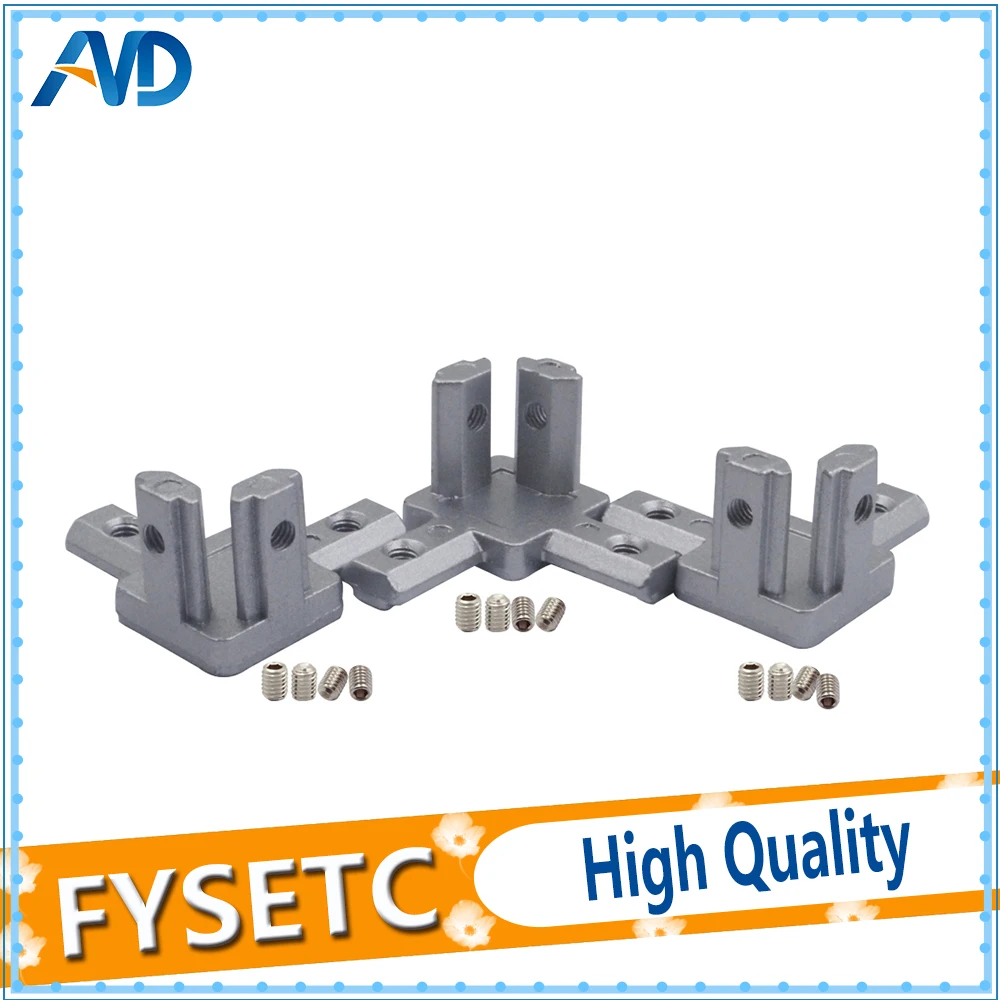 5pcs New 3D printer 2020 T Slot Aluminum Profile 3-way 90 deg inside corner bracket Interior Connector f/ Alu-profile
5pcs New 3D printer 2020 T Slot Aluminum Profile 3-way 90 deg inside corner bracket Interior Connector f/ Alu-profile