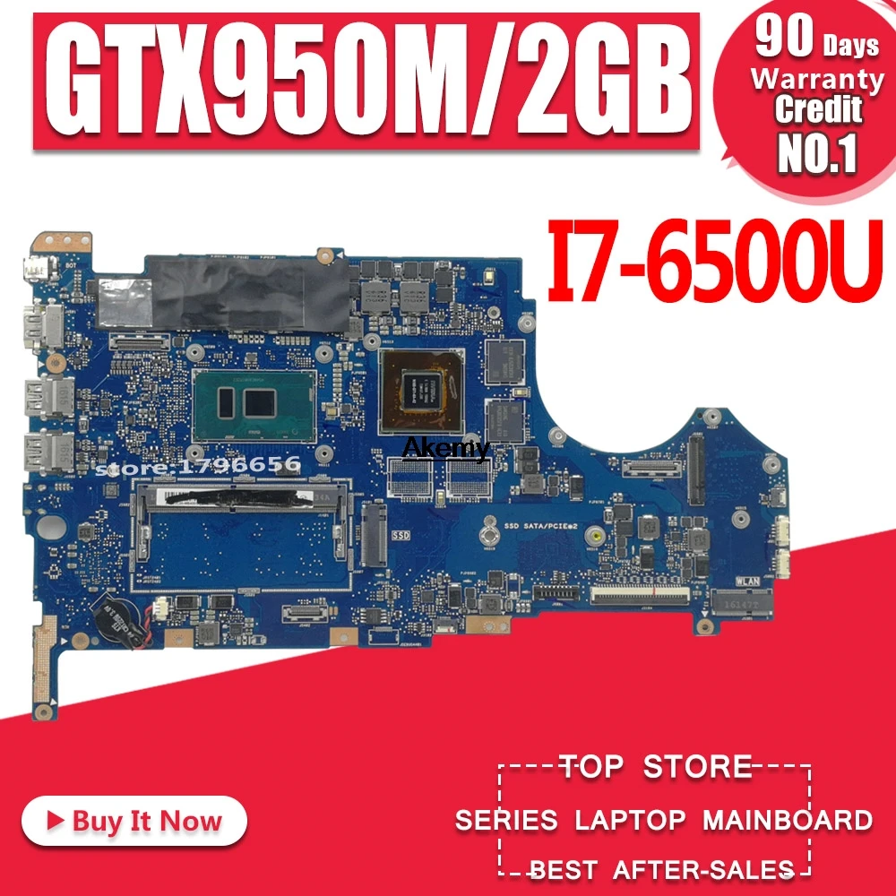 Laptop Motherboard For Asus Q534U Q534UX Q534UQ Q534UQK Mainboard with GTX950M/2GB Video card I7-6500U 8GB RAM
Laptop Motherboard For Asus Q534U Q534UX Q534UQ Q534UQK Mainboard with GTX950M/2GB Video card I7-6500U 8GB RAM