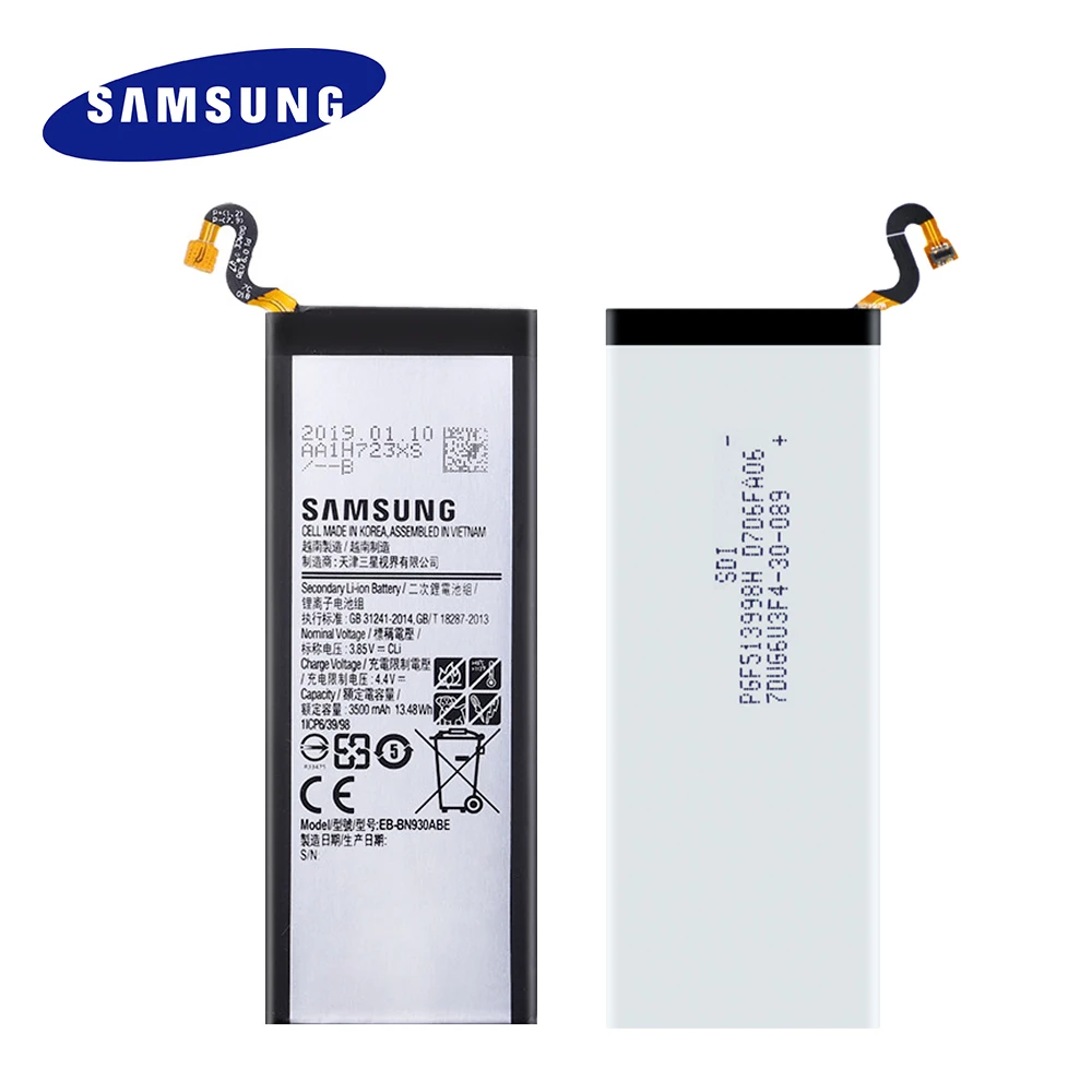 100% Original Replacement Battery EB-BN930ABE EB-BN935ABA For Samsung Galaxy Note 7 Phone Rechargeable Batteria Akku
100% Original Replacement Battery EB-BN930ABE EB-BN935ABA For Samsung Galaxy Note 7 Phone Rechargeable Batteria Akku