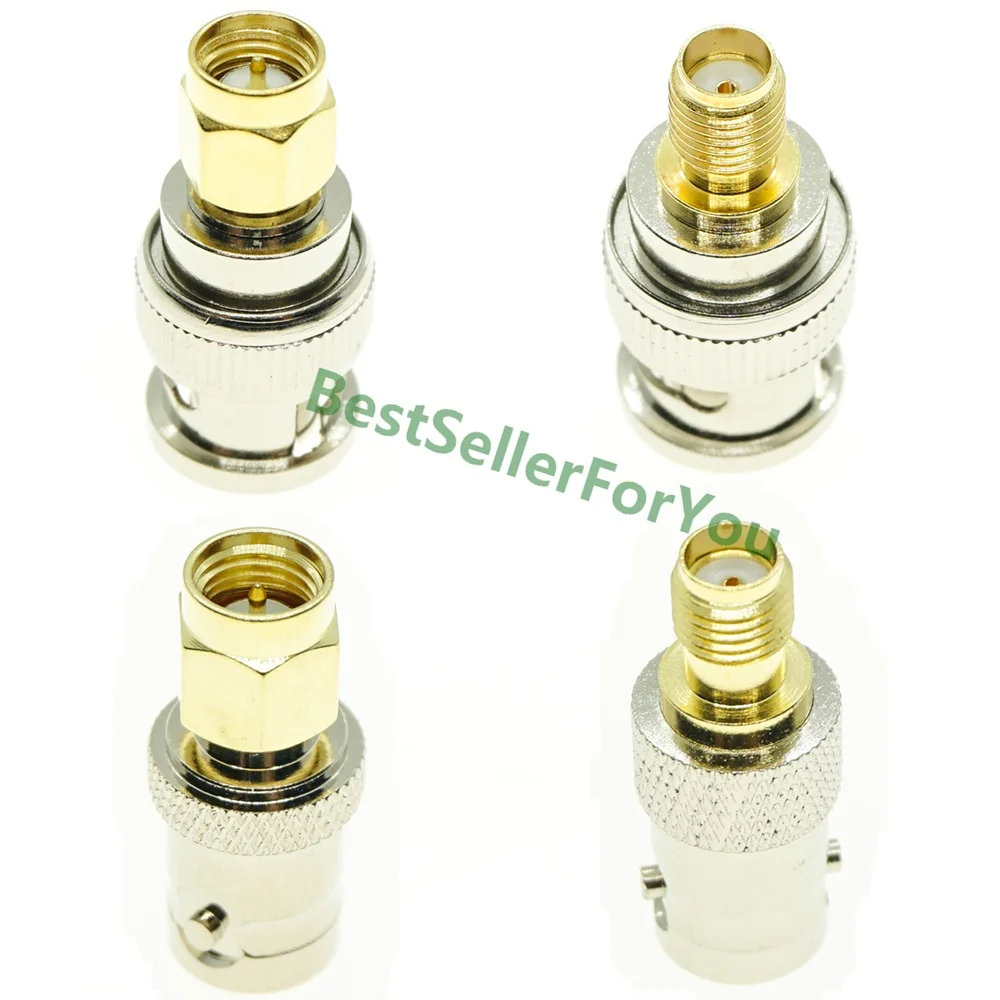 4Pcs Kit Set BNC To SMA Connectors Type Male to Female RF Connector Adapter Test Converter
4Pcs Kit Set BNC To SMA Connectors Type Male to Female RF Connector Adapter Test Converter