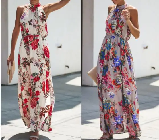women's dress 2022 Fashion Women Print Boho Floral Long Maxi Dress Sleeveless Evening Party Summer Beach Sundress O-Neck
women's dress 2022 Fashion Women Print Boho Floral Long Maxi Dress Sleeveless Evening Party Summer Beach Sundress O-Neck