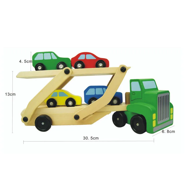Wooden Boys Children Toys Double Transporter Drag Toy Model + Four Car Model Toys Funny Gifts for Kids
Wooden Boys Children Toys Double Transporter Drag Toy Model + Four Car Model Toys Funny Gifts for Kids
