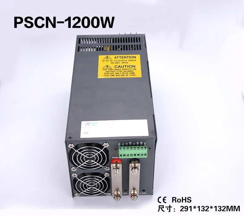 1200W 12V 100A Single Output Switching power supply for LED Strip light AC-DC SCN-1200-12
1200W 12V 100A Single Output Switching power supply for LED Strip light AC-DC SCN-1200-12