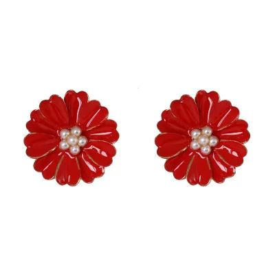 Korean Women Bridal Flower Pearl Earrings Green Stud Earrings with Gold Rim 2020 Jewelry Acrylic Jewelry
Korean Women Bridal Flower Pearl Earrings Green Stud Earrings with Gold Rim 2020 Jewelry Acrylic Jewelry