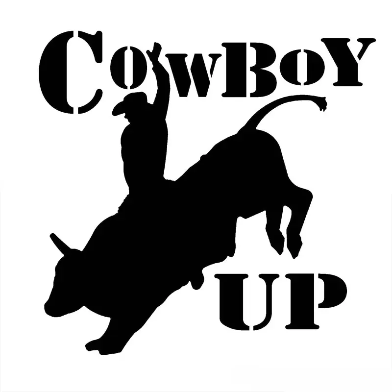 11.8CM*11.4CM Cowboy Up Country Horse Cowboy Farm Bull Riding Decal Sticker Car Styling Sticker Accessories Black/Sliver C8-0716
11.8CM*11.4CM Cowboy Up Country Horse Cowboy Farm Bull Riding Decal Sticker Car Styling Sticker Accessories Black/Sliver C8-0716
