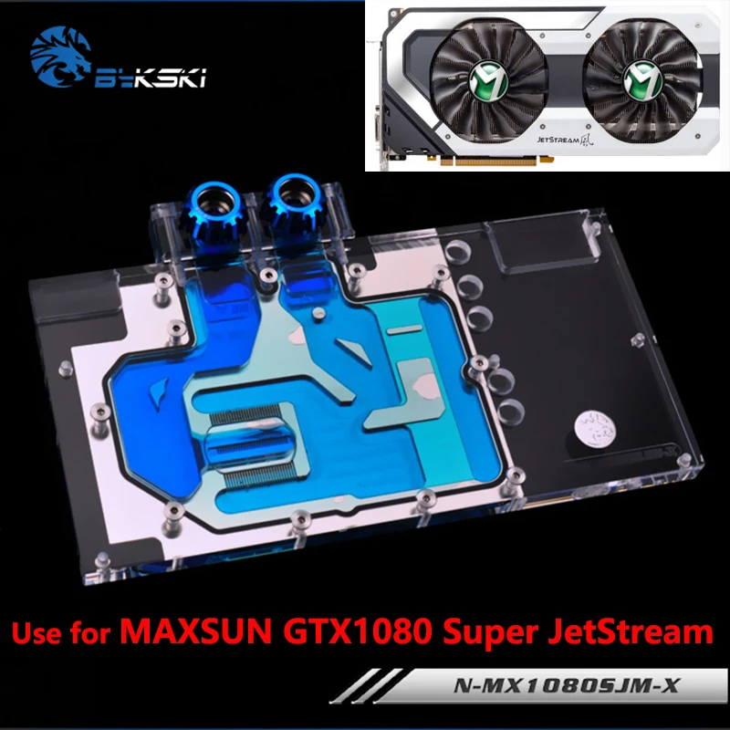 Видеокарта BYKSKI с полным покрытием для водных блоков подходит Palit/MAXSUN/XENON GTX1080 Super