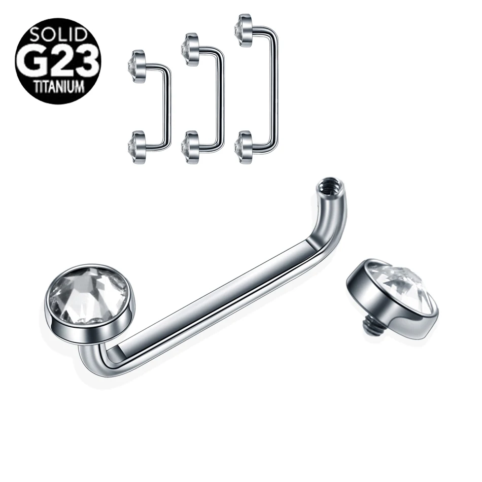 1PC G23 Titanium Piercings 14G Micro Dermal Anchors Internal Thread Gem Surface Barbell Titanium Dermal Piercings Body Jewelry
1PC G23 Titanium Piercings 14G Micro Dermal Anchors Internal Thread Gem Surface Barbell Titanium Dermal Piercings Body Jewelry