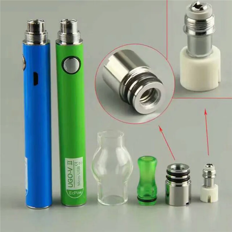 Original UGO V II Glass Globe Vape Mini Kit 510 Thread Atomizer Electronic Cigarette 650/900 mah Battery Built-in Pen | Электроника