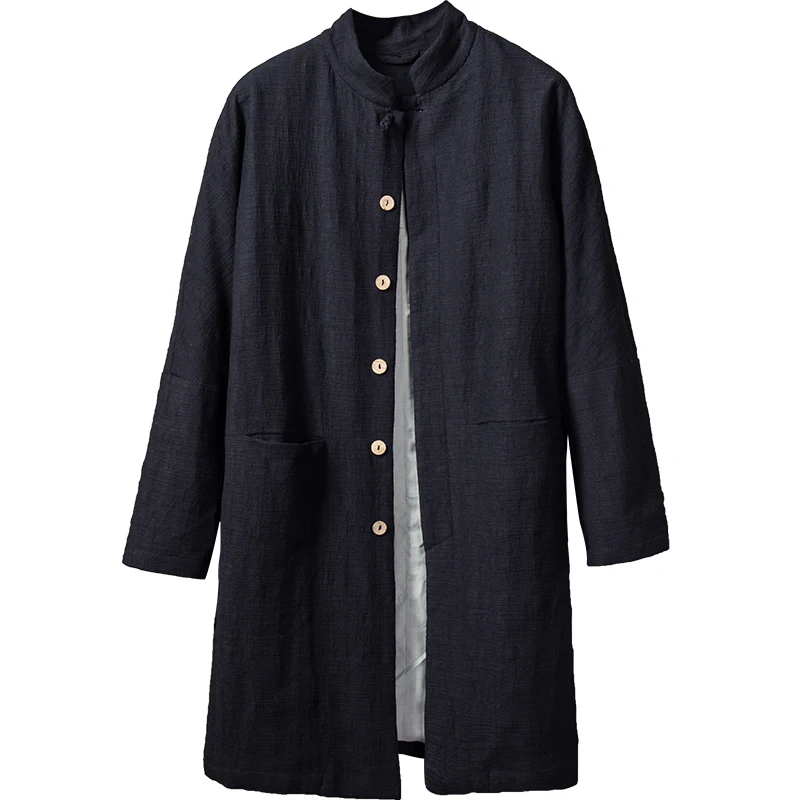Spring autumn linen jacket men Chinese style vintage loose fit casual cotton coat plus size M - 4XL
Spring autumn linen jacket men Chinese style vintage loose fit casual cotton coat plus size M - 4XL