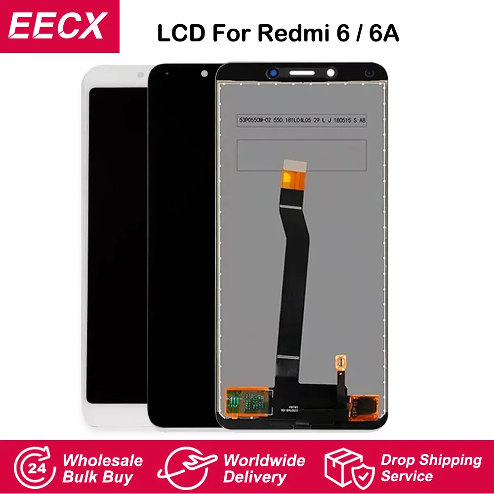 ЖК-дисплей IPS 5,45 дюйма для Xiaomi Redmi 6 6a, ЖК-дисплей с сенсорным экраном, дигитайзер в сборе, Замена с рамкой, сенсор Flex AAA качества
ЖК-дисплей IPS 5,45 дюйма для Xiaomi Redmi 6 6a, ЖК-дисплей с сенсорным экраном, дигитайзер в сборе, Замена с рамкой, сенсор Flex AAA качества