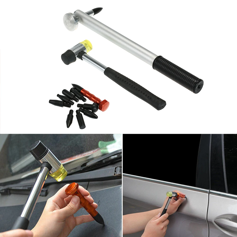 Universal Paintless Dent Repair Tool Dent Removal Repair Hammer Tap Down Pen 9Pcs Head Car Dent Remove Tools Set
Universal Paintless Dent Repair Tool Dent Removal Repair Hammer Tap Down Pen 9Pcs Head Car Dent Remove Tools Set